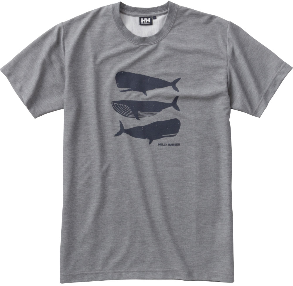 ショートスリーブホエールティー（ユニセックス）　［S／S　Whale　Tee］　HE61833　Tシャツ　ティーシャツ　半袖　半そで　メンズ　レディース　抗菌　防臭　吸汗　速乾